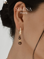 91003657 Серьги Selena Pearls