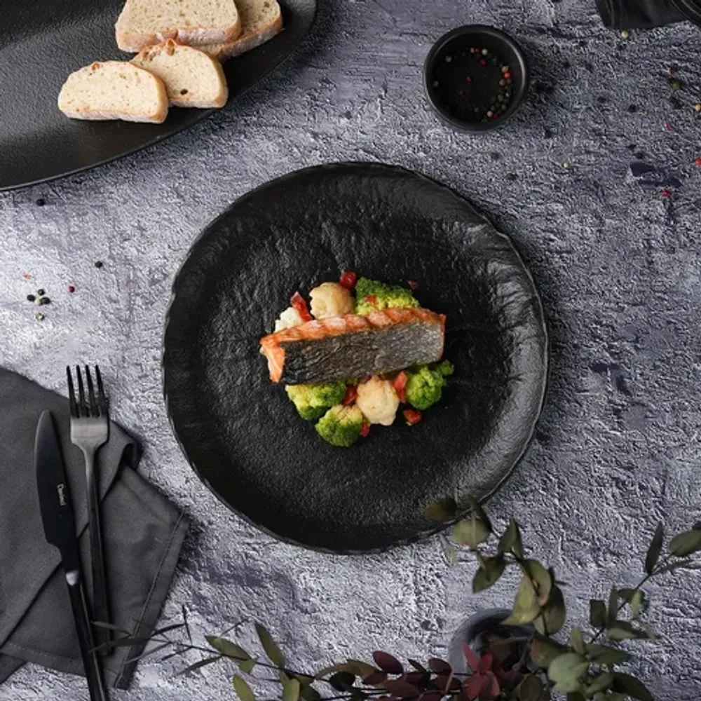 Тарелка d 26 см Uneven Side Black Raw Stellar P.L. Proff Cuisine [3]