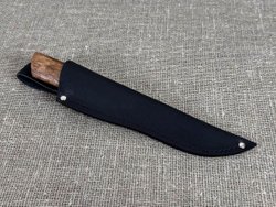 Шкуросъемный нож "Якут", сталь 95Х18, рукоять карельская берёза
