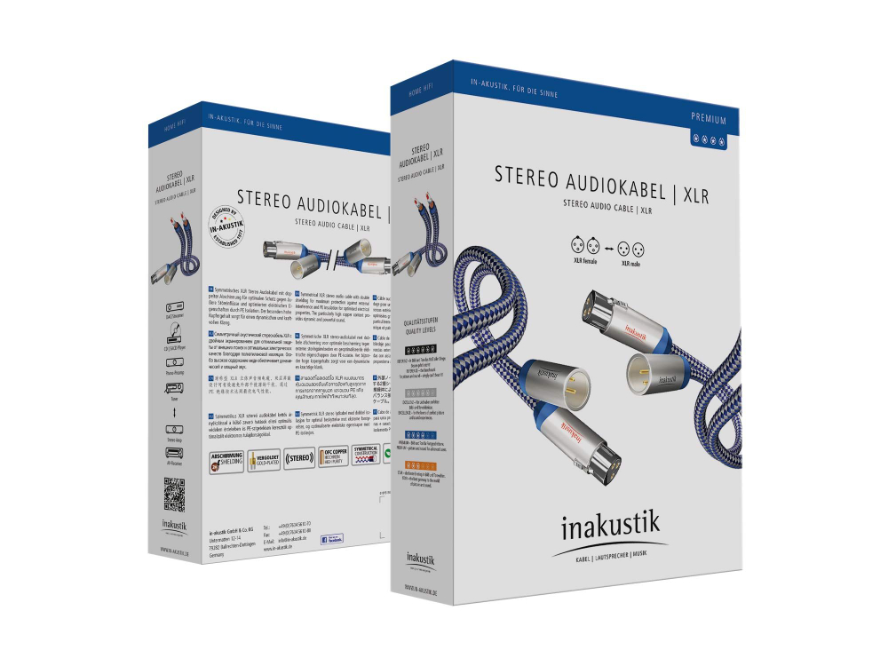 Кабель межблочный InAkustik Premium Audio Cable XLR 1.5m, 00405015