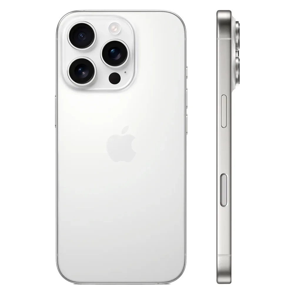 Смартфон Apple iPhone 16 Pro 256GB, eSIM, White Titanium (Титановый белый)
