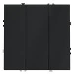 Выключатель встраиваемый трехклавишный 10А, (графит) Voltum S70 VLS030107