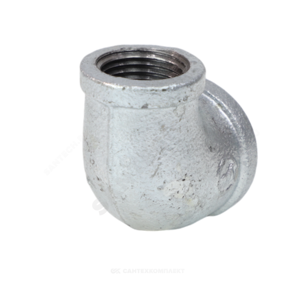 Угольник переходной чугун оц Ду 25х15 (1"х1/2") ВР/ВР Fittex PLUS