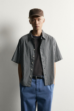 РУБАШКА RELAXED FIT JACQUARD В КЛЕТКУ — ZARA