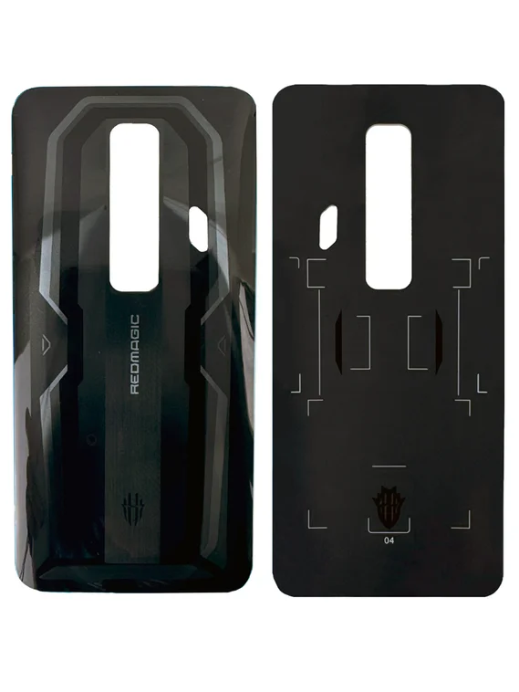 Задняя крышка для ZTE Nubia Red Magic 7 NX679J черная (Black) без стекла камеры