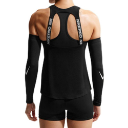 Топ теннисный Nike Pro Dri-Fit Elastika 2 Tank - black/white/metallic silver