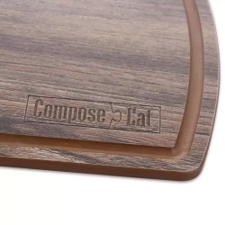 Доска разделочная с желобом 15х22см ComposeEat Fashion дуб мореный
