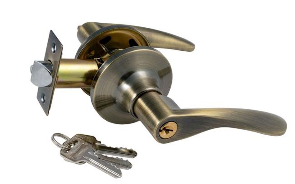 Защелка-Комплект S-Locked 3901-01 ET AB с фалевыми ручками фикс./кл БРОНЗА /118441 Защелка-Комплект S-Locked 3901-01 ET AB с фалевыми ручками фикс./кл БРОНЗА /118441