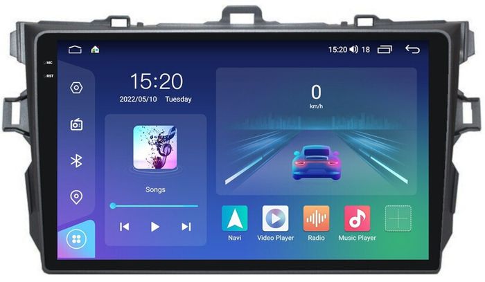 Магнитола для Toyota Corolla 150 2007-2013 - Parafar PF692RN2K на Android 13, Быстрая, QLED+2K, CarPlay, 4G SIM-слот