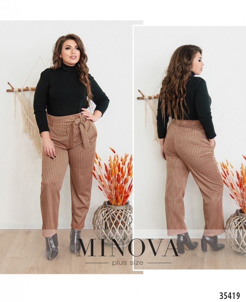Брюки 735-1-рыжий Minova Брюки 735-1-рыжий Minova