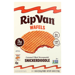 Rip Van Wafels, Snickerdoodle, строопвафель с карамельной начинкой, 4 упаковки по 33 г (1,16 унции)