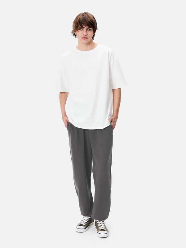 Брюки джоггеры «Y» Garment Dyed графитовые - фото 2