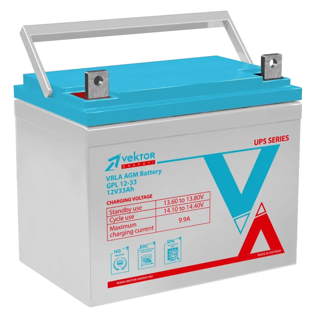 Аккумуляторная батарея Vektor Energy GPL 12-33