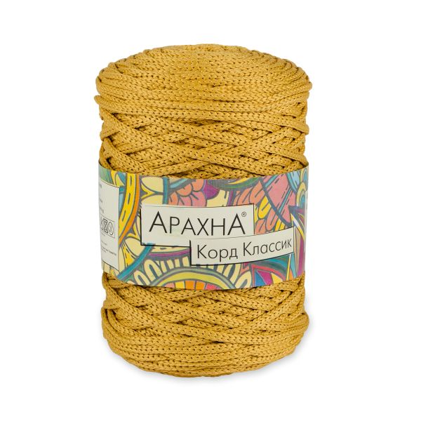 Пряжа Arachna Cord Classic / уп.3 мот. по 200г, 100м, 07 золотистый