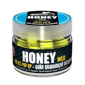 Бойлы насад. плав. Sonik Baits 14мм HONEY Fluo Pop-ups 90мл