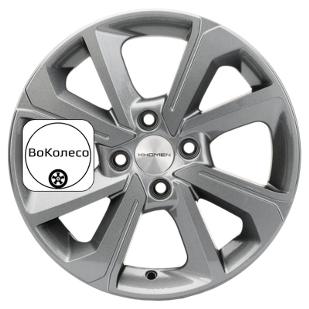 6x15/4x100 ET48 D54,1 KHW1501 (Rio/Solaris) Gray Khomen Wheels