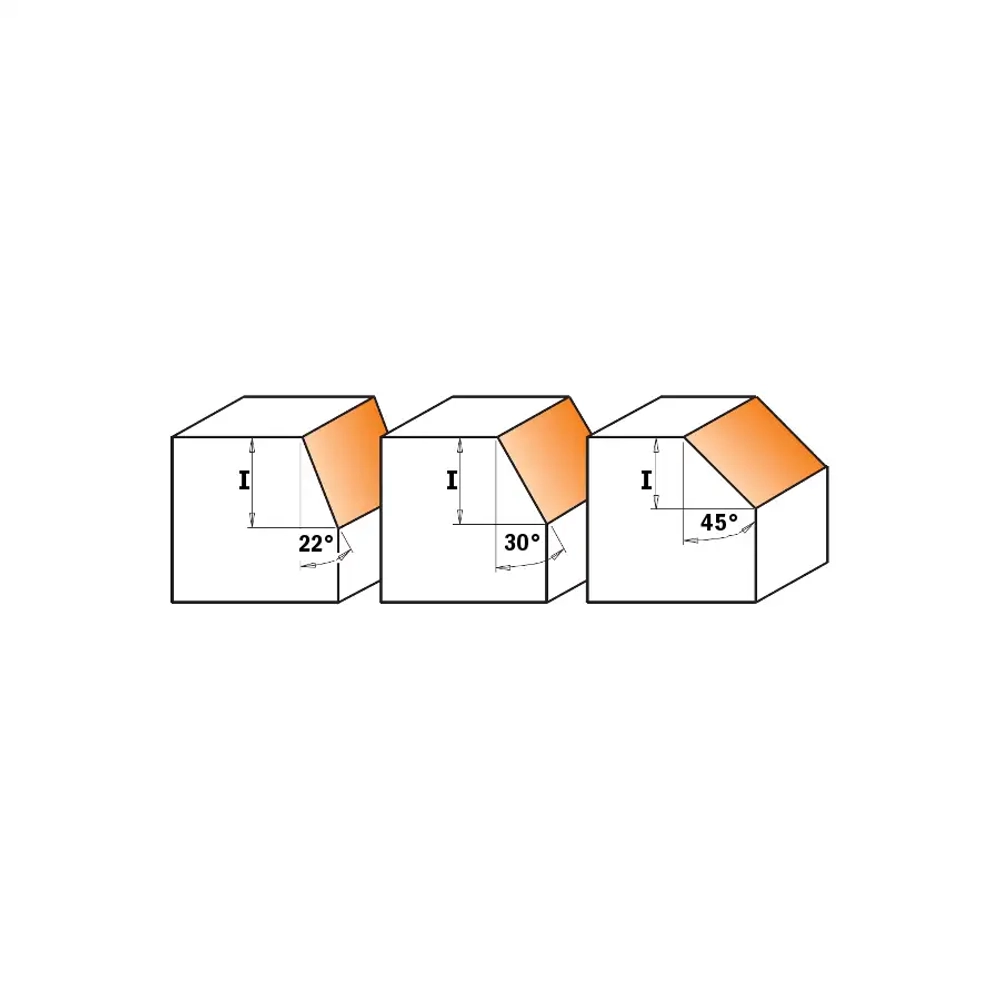 Фреза фасочная 45гр., сменные ножи HM Z2 S=8 D=29x8x60 CMT 659.045.11