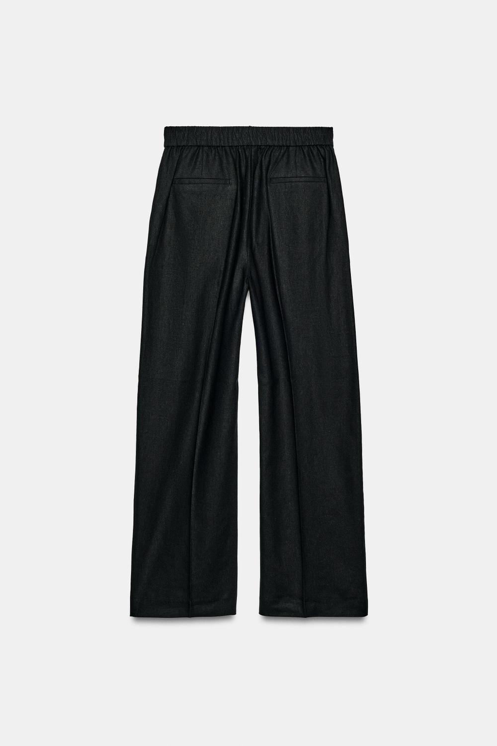 БРЮКИ ПРЯМОГО КРОЯ ИЗ СМЕСОВОГО ЛЬНА — ZARA
