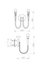 Настенный светильник Freya Branches FR5253WL-02N