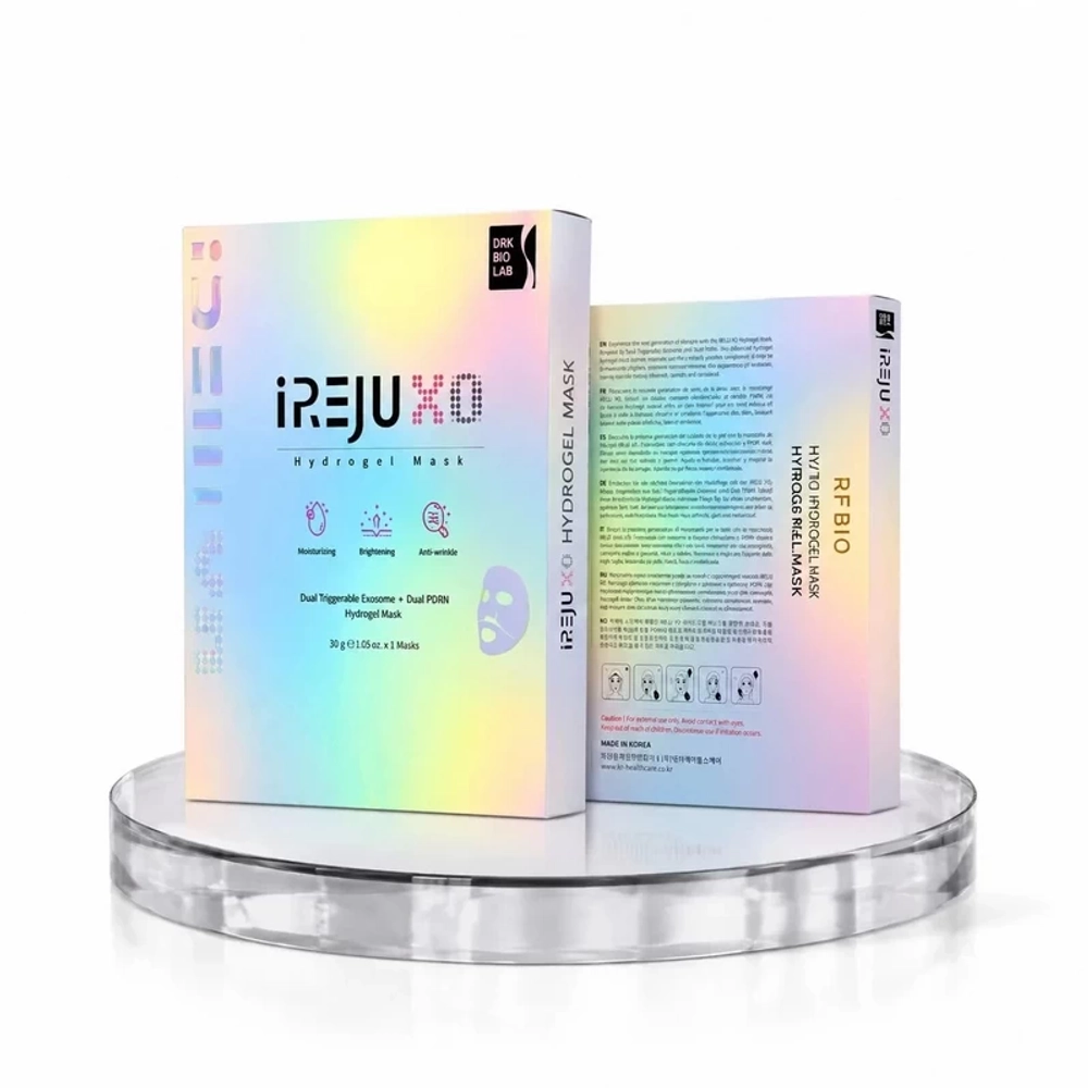 iREJU ХО Hydrogel Mask Dual Vegetable Exosome + Dual PDRN | Ревитализирующая гидрогелевая маска с экзосомами и ПДРН