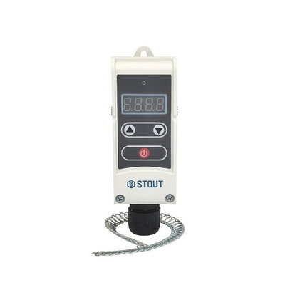 Термостат накладной электронный STOUT (220В, 5-80°C)