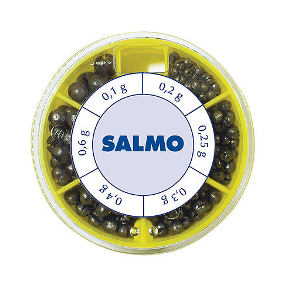Набор грузил Salmo ДРОБИНКА 100 г, 6 секций, стандартные