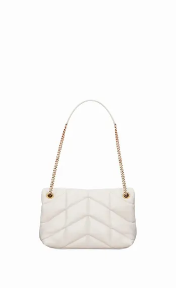 Сумка Saint Laurent Puffer Loulou, белый