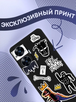 Чехол на Realme C55 с принтом