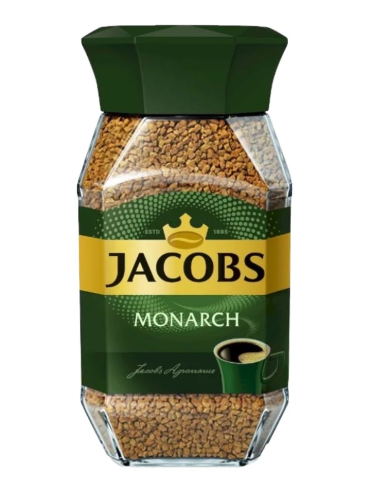 Кофе растворимый Jacobs Monarch, стеклянная банка 190 г, 2 шт