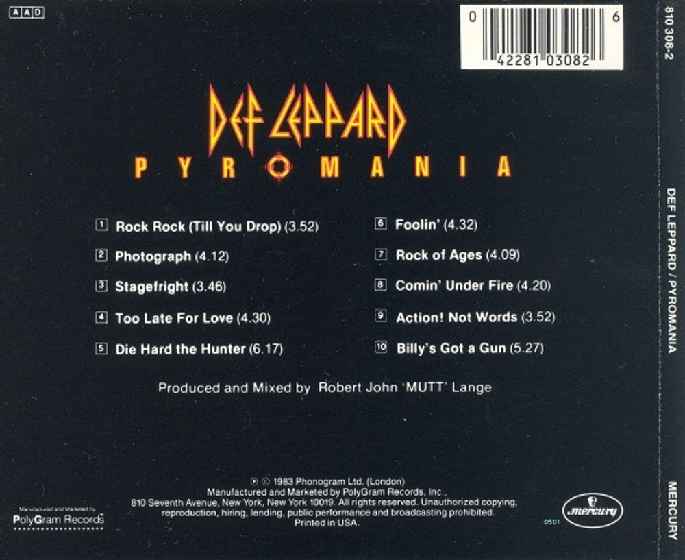 Def Leppard / Pyromania (CD)