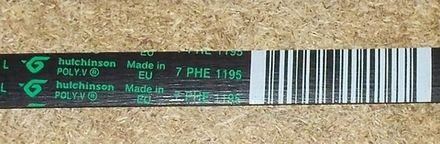 Ремень 8PHE 1195 для стиральной машины Indesit/Ariston (Индезит/Аристон) 1195H7/H8 - 089652 ПРОМО