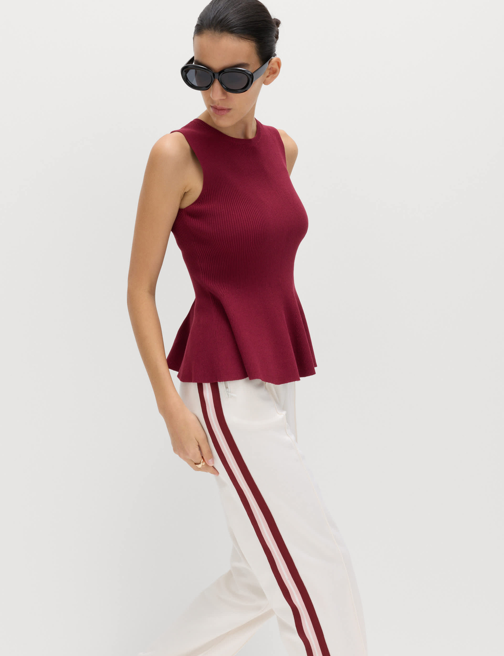 Блузка из ребристой вязки - Marks & Spencer