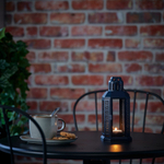 Подсвечник фонарь IKEA ENRUM (ЭНРУМ), Темно-синий, 22 см