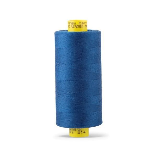 Нитка Gutermann Mara 120 (1000 метров), 1 кат., универсальная | 214 т.лазурный