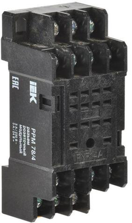 Разъем модульный РРМ78/4(PYF14A) для РЭК78/4(MY4) IEK RRP20D-RRM-4