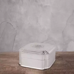 Шкатулка 13х13см Roomers Tableware серебряная