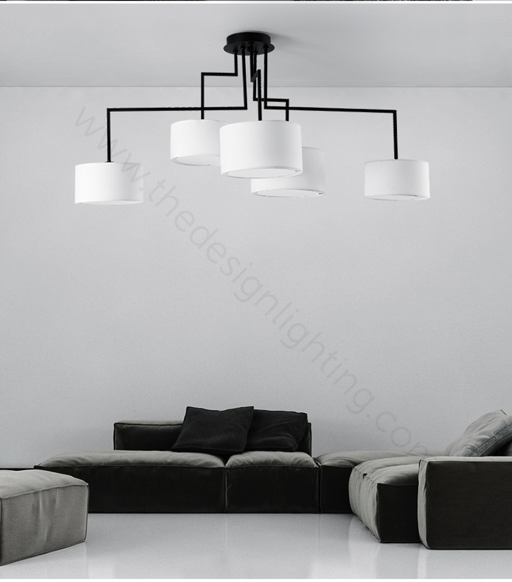 Ceiling design lamp  Noon 2 by Zeitraum (Black)