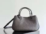 Сумка Bottega Veneta Basket — серо-коричневая — фото 2