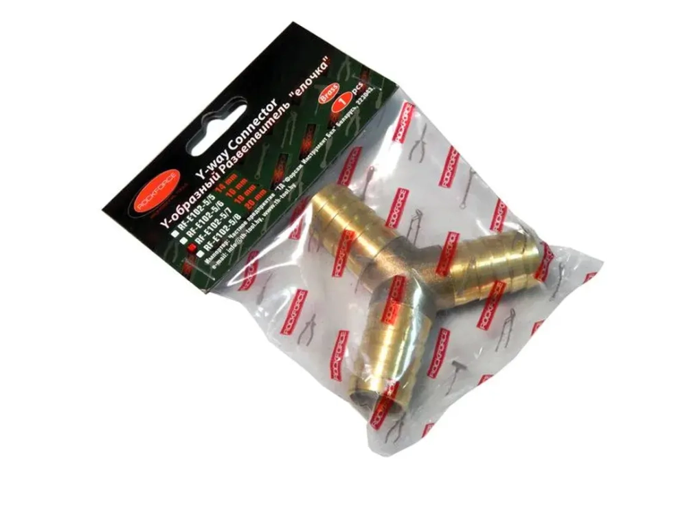 Разветвитель Y-образный ''елочка''18мм RockForce##Rock FORCE RF-E102-5/7