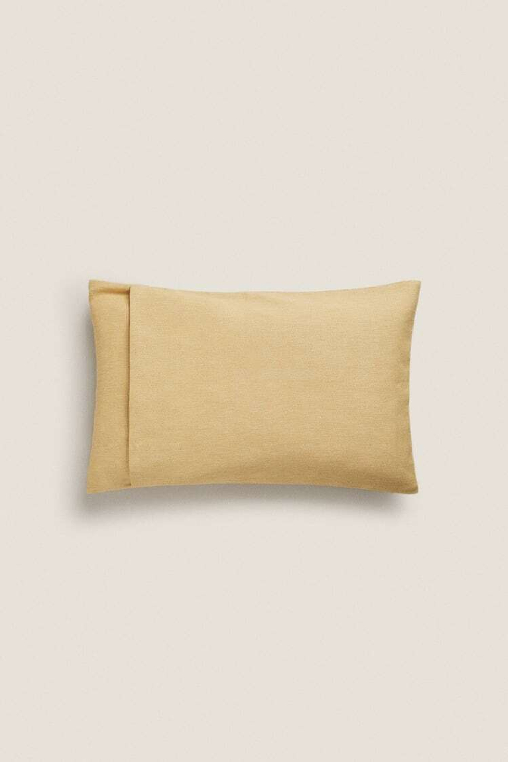 ZARA HOME ОДНОТОННЫЙ ЧЕХОЛ ДЛЯ ДЕКОРАТИВНОЙ ПОДУШКИ, ЖЕЛТЫЙ
