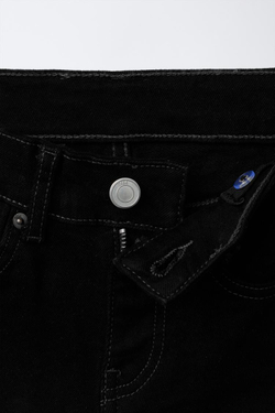 ZARA ДЖИНСОВЫЕ ШОРТЫ, ЧЕРНЫЙ