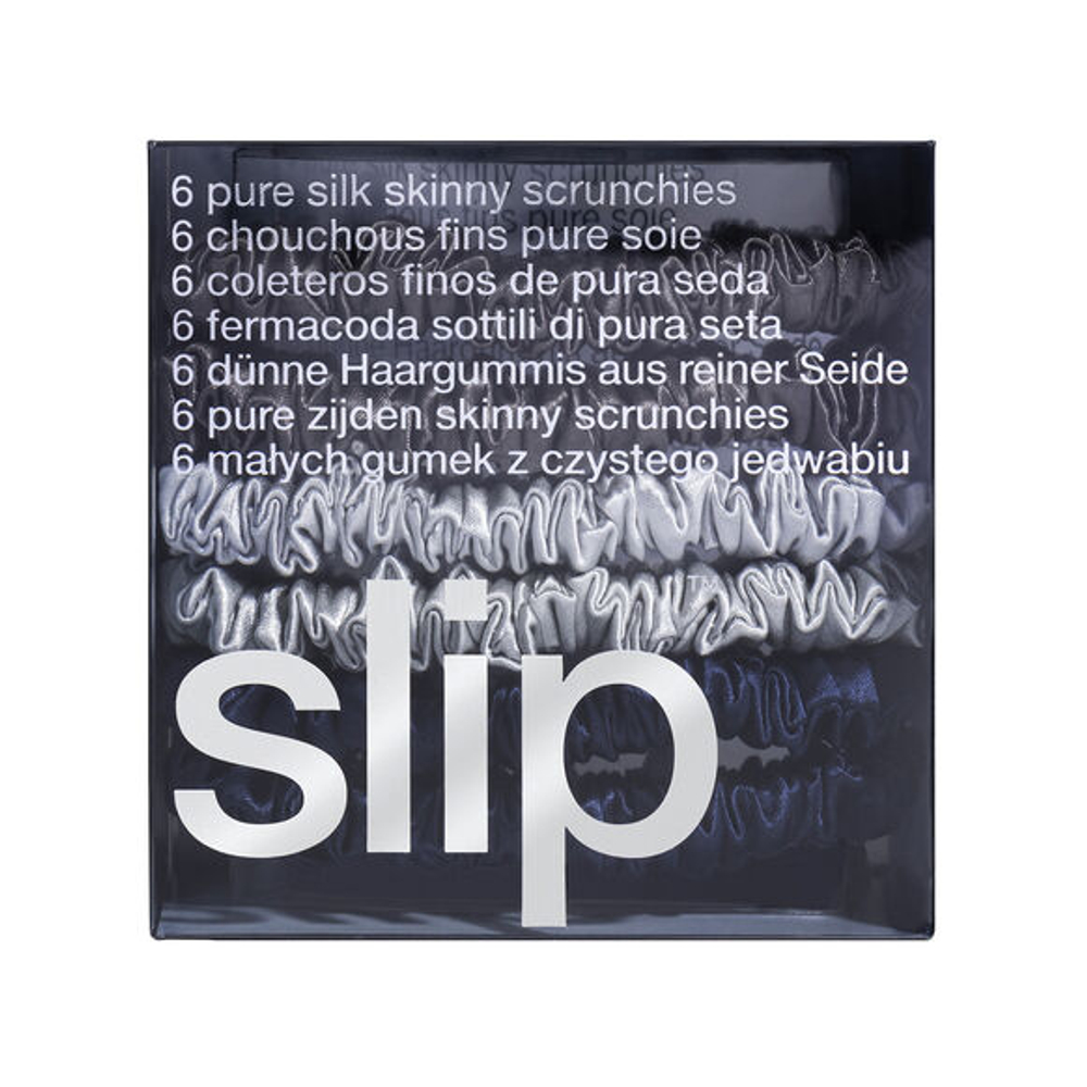 Набор узких резинок для волос из 100% шелка Slip Silk WILDFLOWER
