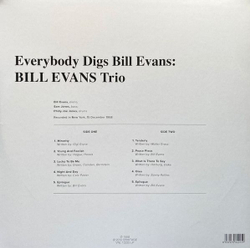 The Bill Evans Trio — Everybody Digs Bill Evans (LP)
