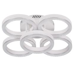 Светильник потолочный светодиодный Rivoli Juniper 6187-701 LED 75Вт 3000-6000К белый с пультом | Rivoli