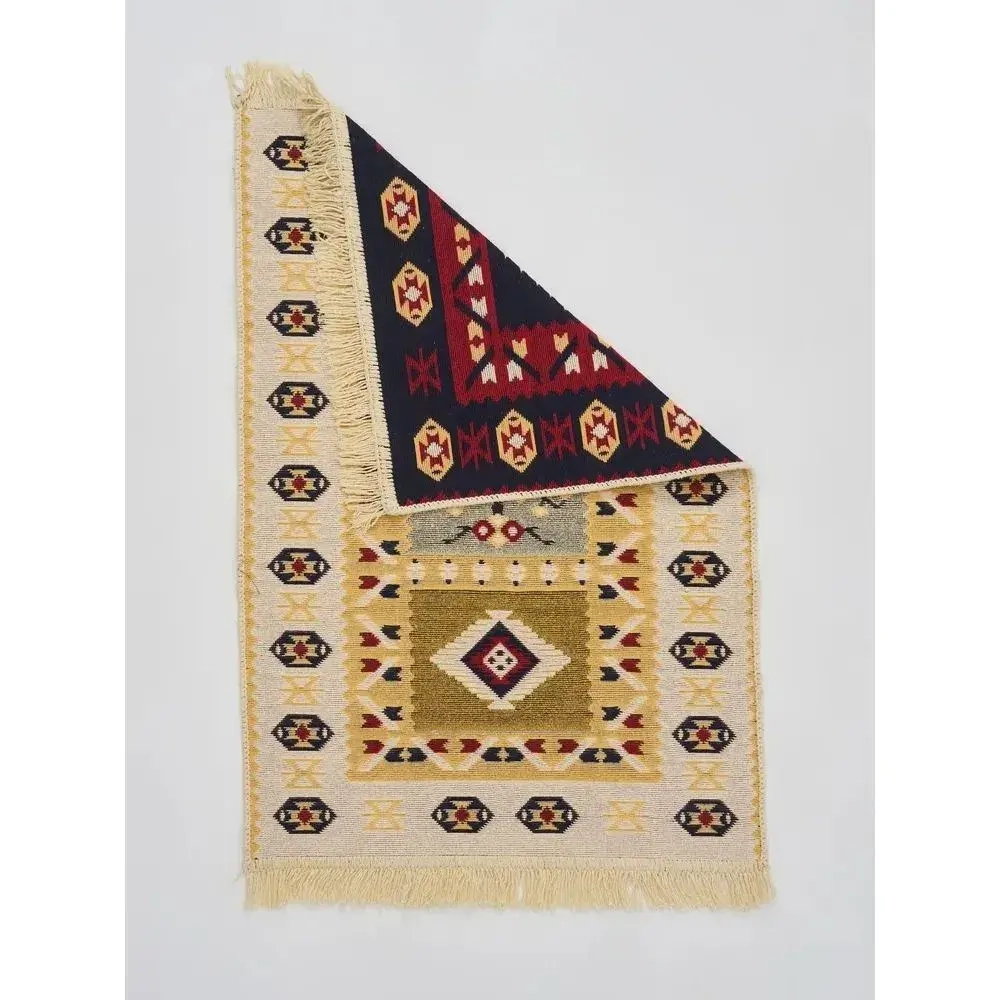 Коврик из хлопка KILIM GOLD 80бежевый-красный, Турция 57234КР