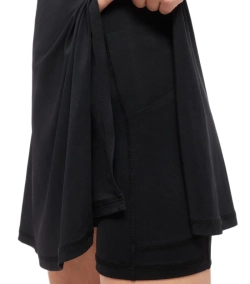 Теннисное платье EA7 Woman Jersey - black/butter/asphalt