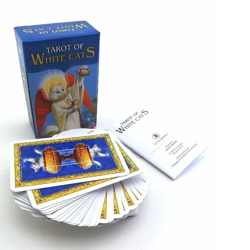 Мини Таро Белых Кошек / Mini White Cats Tarot.