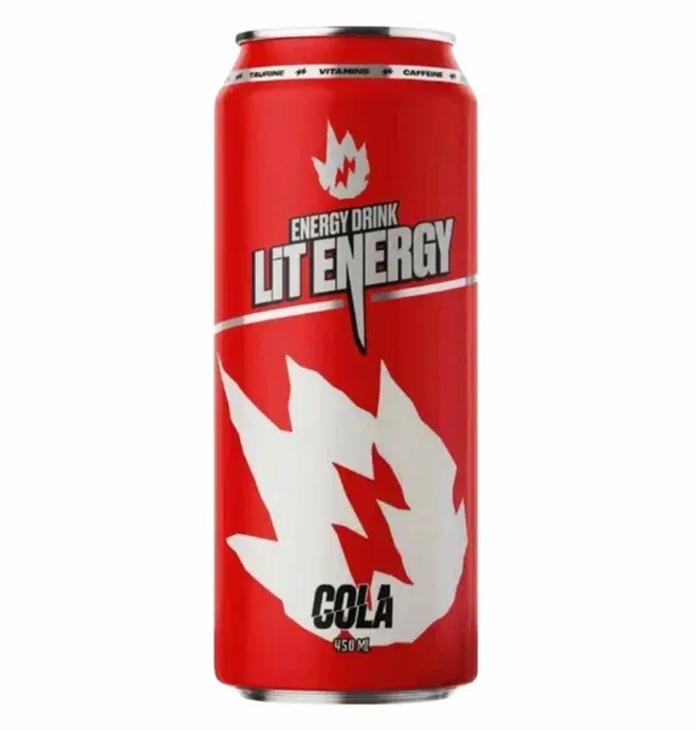 LIT ENERGY COLA кола 450мл 1шт.