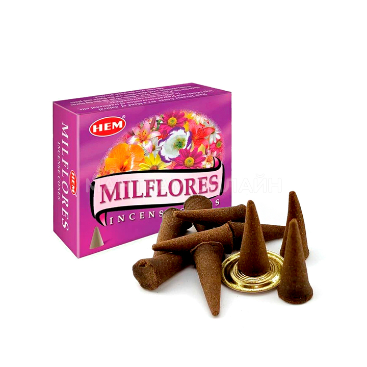 HEM Milflores Благовоние-конус Милфлора 10 шт
