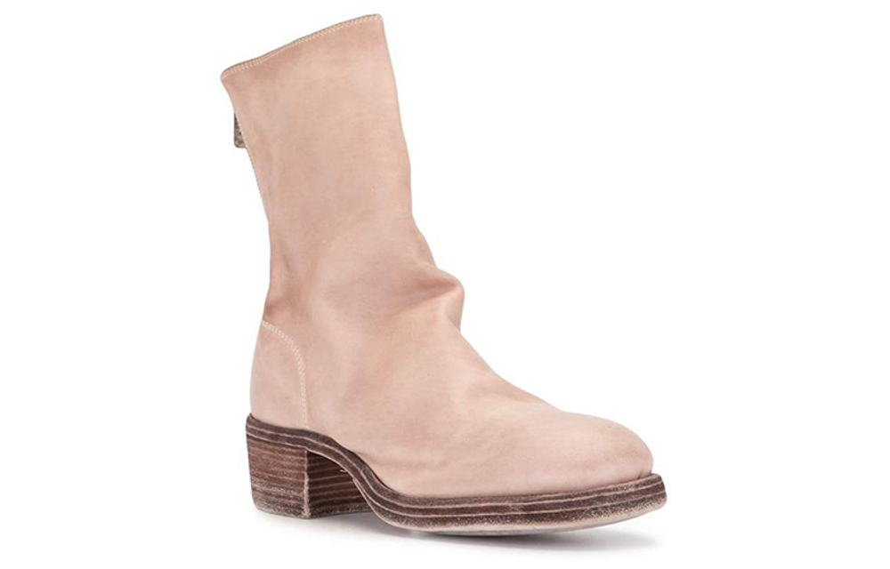 GUIDI Zip-up Leather Boots